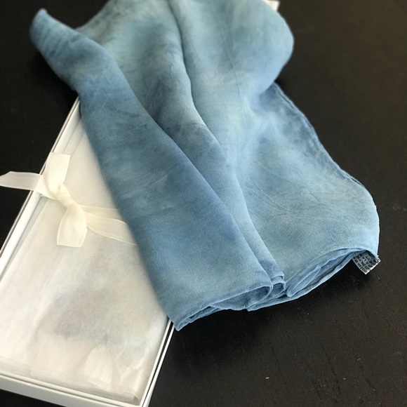 SOLD❗️at yART SALE Hand Dyed Silk Scarf in a Box - Picture 7 of 8